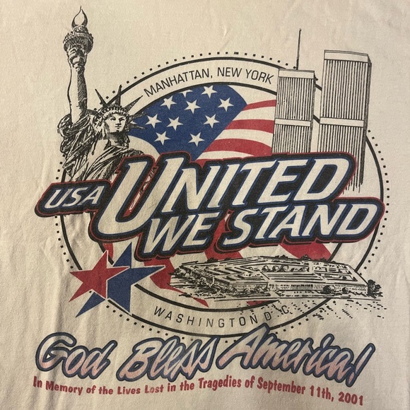 VINTAGE 9/11 MEMORIAL T SHIRT - Picture 2 of 7